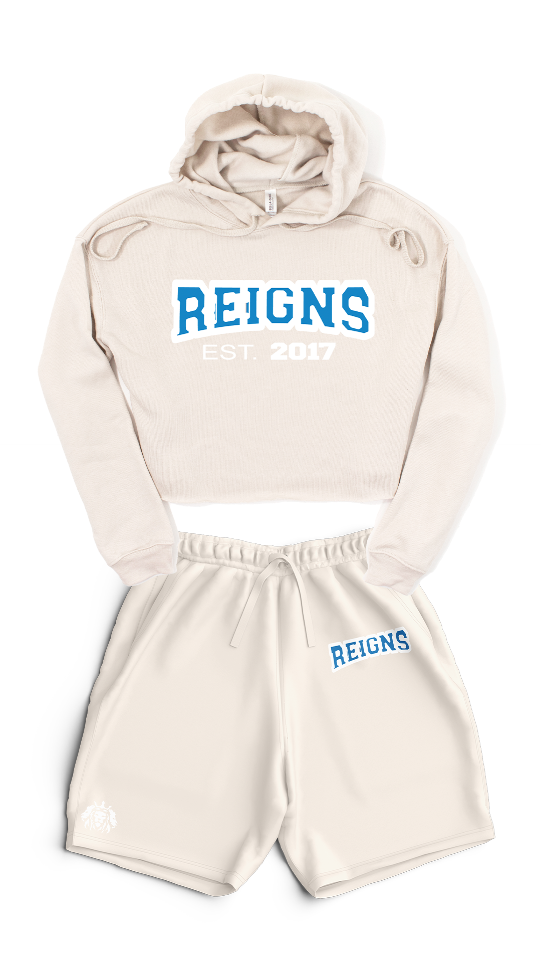 Women's "Reigns" cropped Short Set